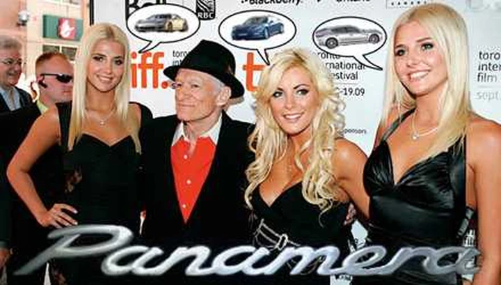 Porsche Panamera auto del 2010 per Playboy
