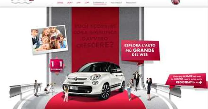 Fiat 500L, sul web a grandezza naturale
