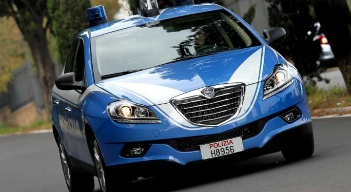 Lancia Delta nel parco auto della Polizia di Stato