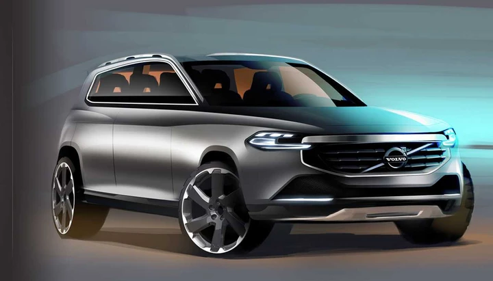 Volvo XC90 2014, bozzetti ufficiali