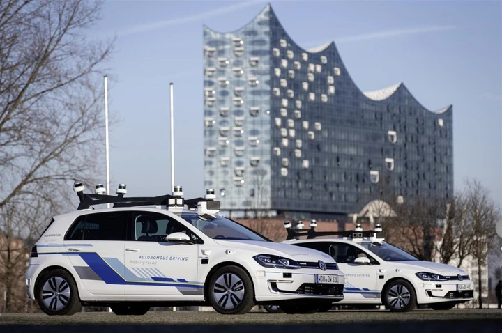 Volkswagen e-Golf, test di guida autonoma ad Amburgo: immagini ufficiali