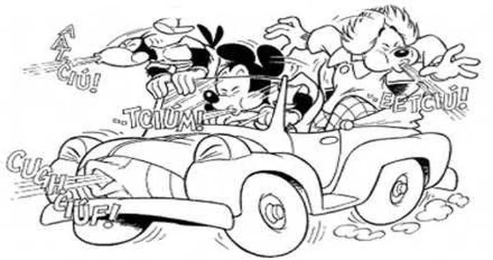 Si soffia il naso mentre è al volante. Multato