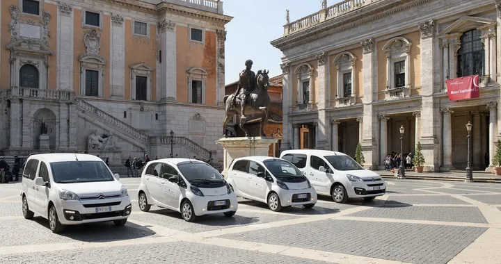 Gruppo PSA: consegnate 4 auto elettriche al Comune di Roma