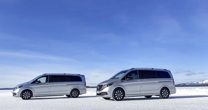 Mercedes EQV: proseguono i test su ghiaccio e neve