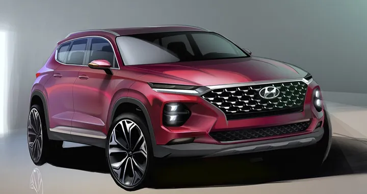 Nuova Hyundai Santa Fe: i primi rendering ufficiali