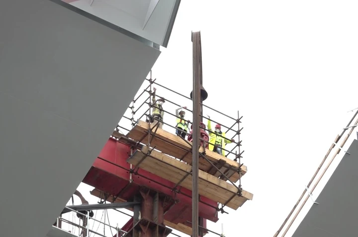 Ponte di Genova, il completamento dell'ultima campata