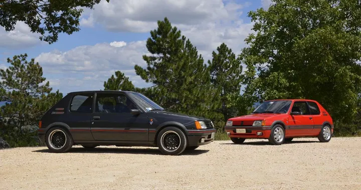 Peugeot 205 GTI e 205 GTI Gutmann, prova su strada