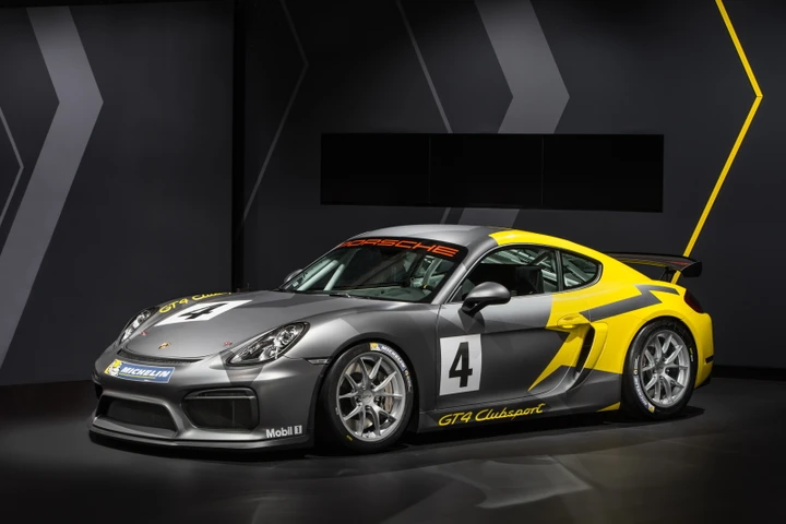 Porsche Cayman GT4 Clubsport al salone di Los Angeles 2015