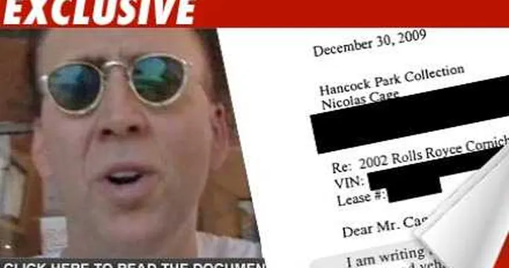 Un leasing salato per le Rolls di Nicolas Cage