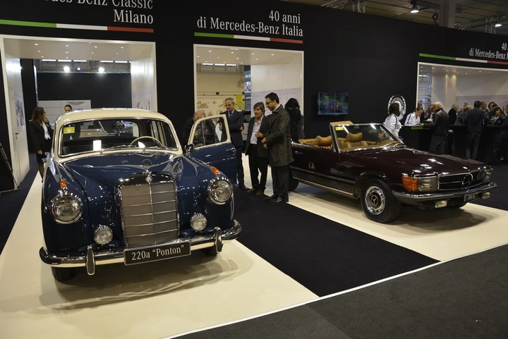 Mercedes celebra 40 anni in Italia ad Auto e Moto d'Epoca