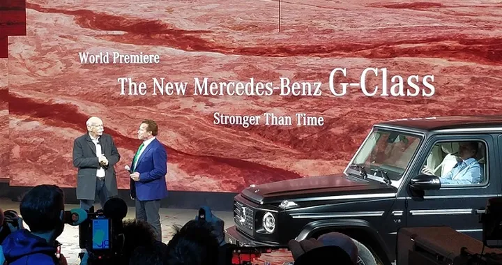 Nuova Mercedes Classe G: la presentazione a Detroit con Arnold Schwarzenegger