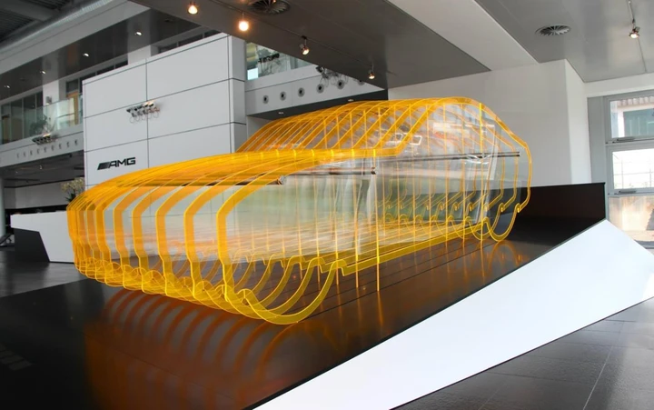 Mercedes AMG GT, il modello a grandezza naturale