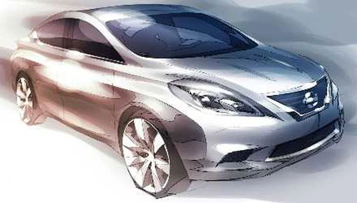 Nissan: la nuova berlina globale in un bozzetto