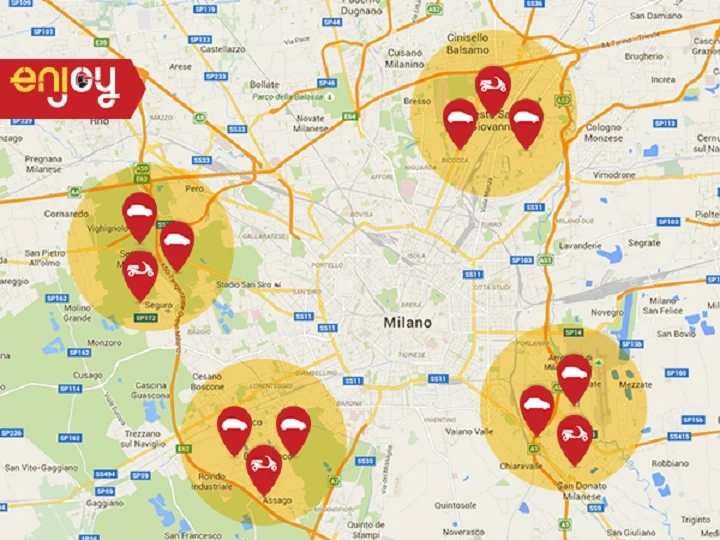 Enjoy Milano: ecco i nuovi Comuni coperti dal servizio