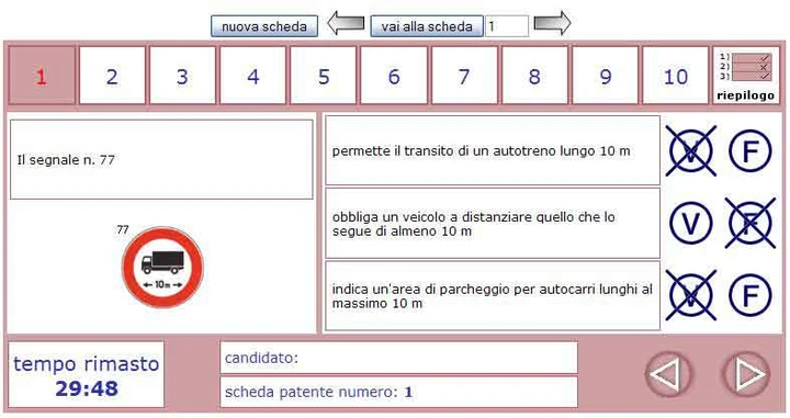 Nuovi quiz per l'esame teorico della patente