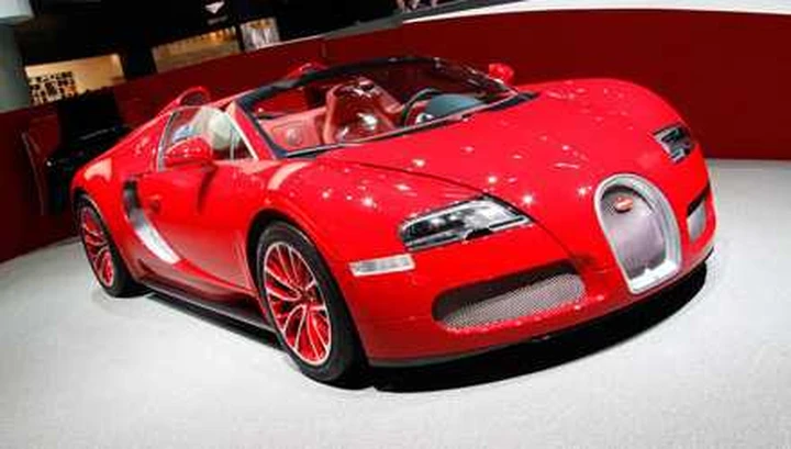Bugatti Veyron Grand Sport Red a Francoforte