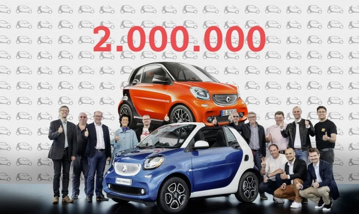Smart: 2 milioni di esemplari prodotti