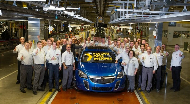 Opel Insignia a quota 750.000 esemplari prodotti