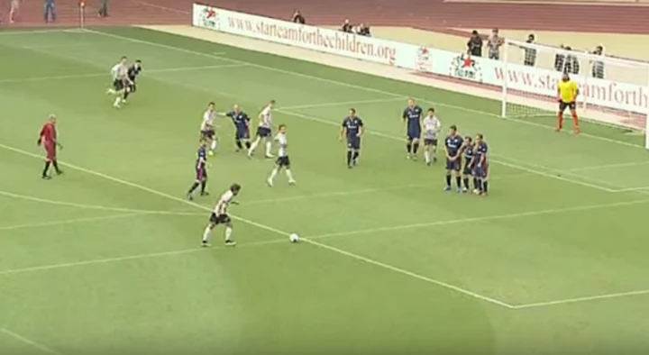 Nazionale piloti in campo a Montecarlo, Alonso show