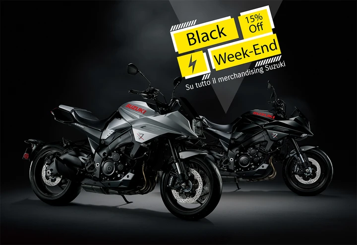 Suzuki: arriva il Black Friday su abbigliamento e merchandising