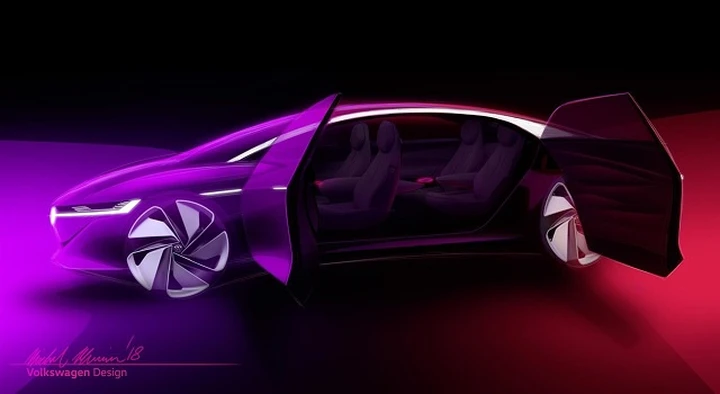 Volkswagen I.D. Vizzion: la berlina elettrica debutta a Ginevra