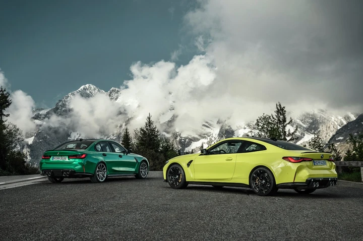 Bmw M3 berlina e Bmw M4 Coupé 2021: immagini ufficiali