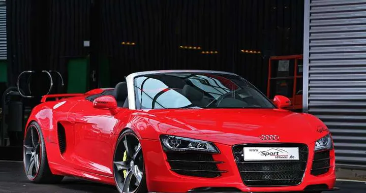 Audi R8 Spyder Sport Wheels: 600 CV tutti in rosso