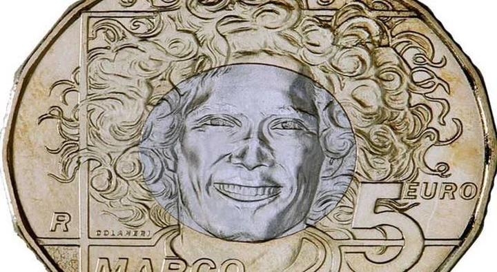 San Marino, moneta da 5 Euro per Simoncelli