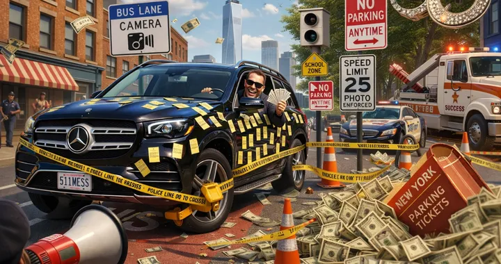 Record a New York: colleziona 511 multe con una Merrcedes GLS