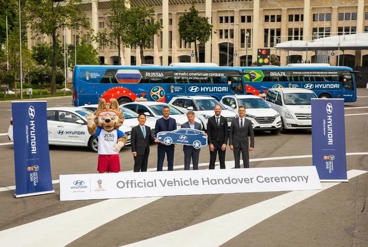 Hyundai: una flotta di 530 veicoli ai Mondiali di Russia 2018