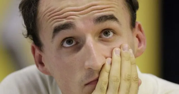 Robert Kubica al volante di una F1 dopo l'incidente