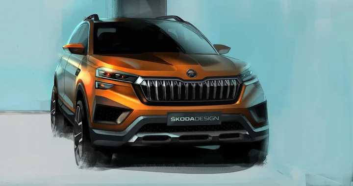 Skoda Vision In, i bozzetti ufficiali del nuovo SUV per l’India