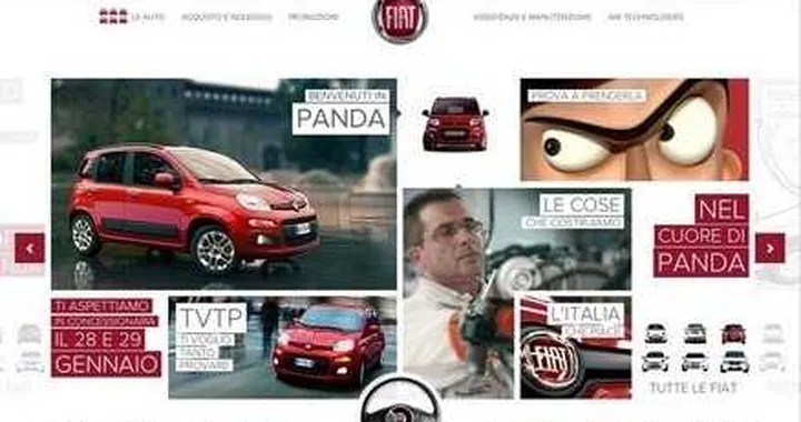 Fiat: online il nuovo sito