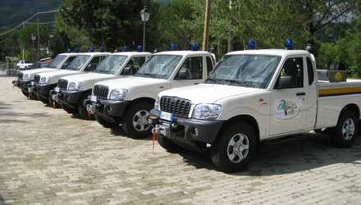 Pick-up Mahindra in difesa del Pollino