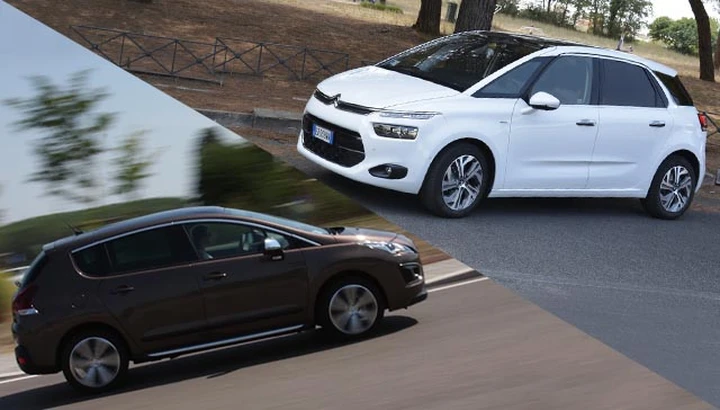 Peugeot 3008 vs Citroen C4 Picasso: prova su strada