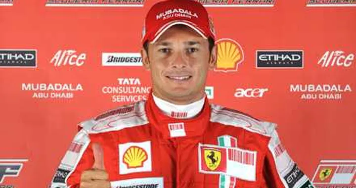 Fisichella in Rosso ferrari: 