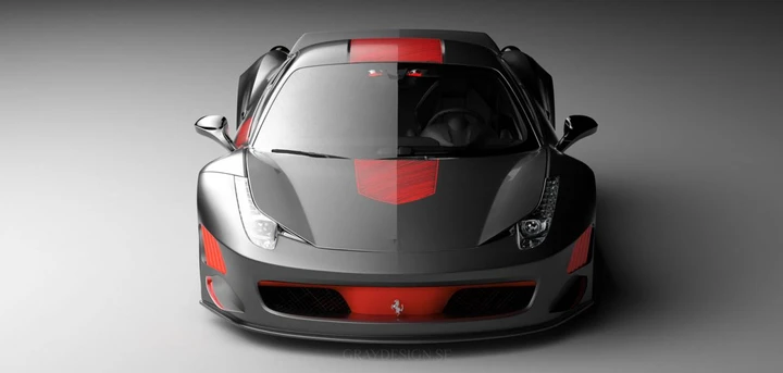 Ferrari F458 Curseive di Vogue Auto Design e Gray Design