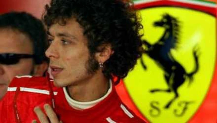 Rossi di nuovo su una Ferrari