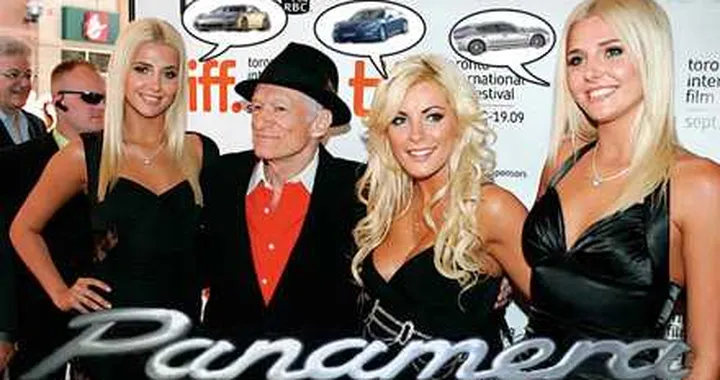 Porsche Panamera auto del 2010 per Playboy