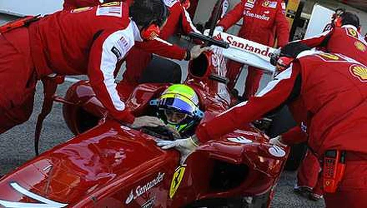 Massa in testa alla seconda giornata di test