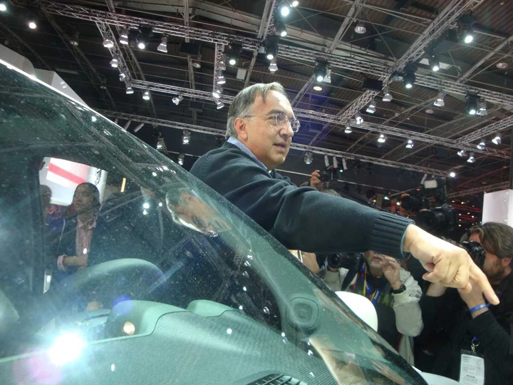 Sergio Marchionne al Salone di Parigi 2012