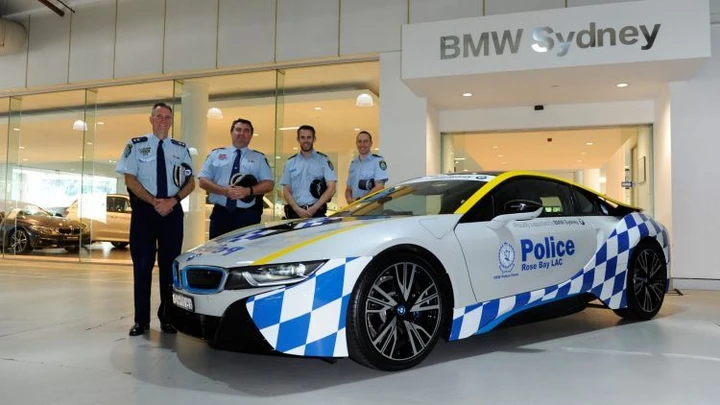 Una BMW i8 per la Polizia australiana
