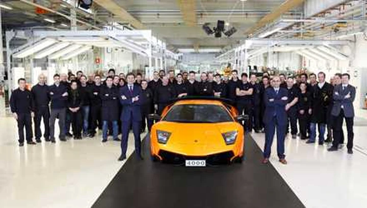 Lamborghini battezza la Murcielago numero 4.000