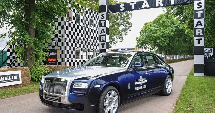 Rolls-Royce Ghost pace car a Goodwood 2012