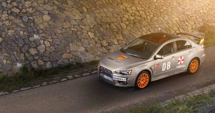 Mitsubishi EVO X Stealth Fighter by Schwabenfolia