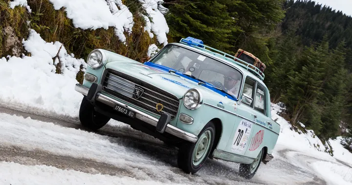 Rallye Neige et Glace 2014 con la Peugeot 404 del 1961