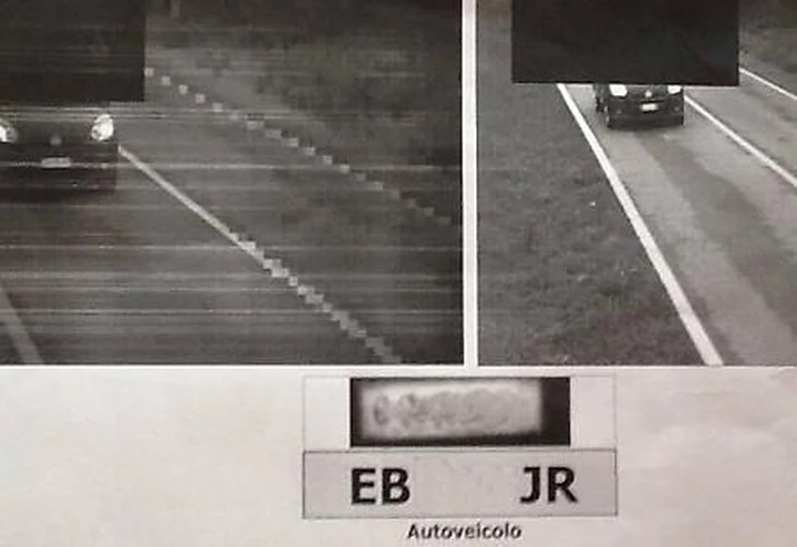 Ladro beccato dall'autovelox ma il volto è oscurato