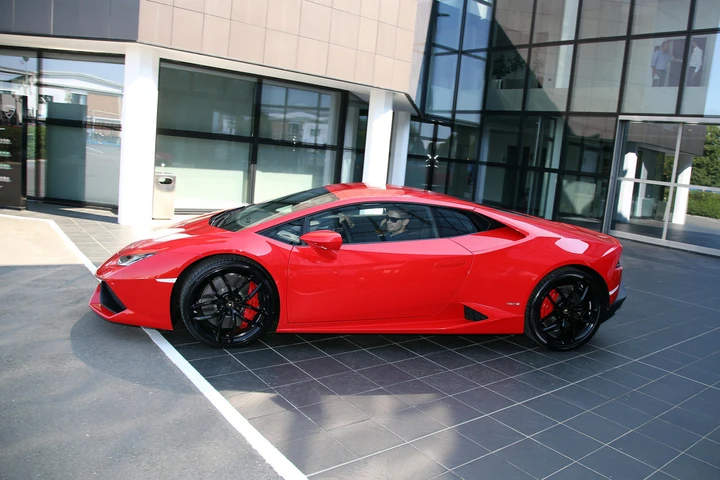 Stoner visita la Lamborghini