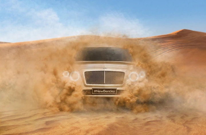 Bentley: primo teaser del futuro Suv