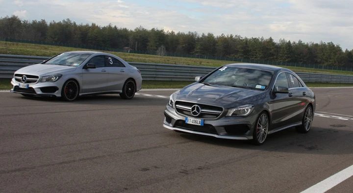 Mercedes CLA 45 AMG, primo contatto in pista